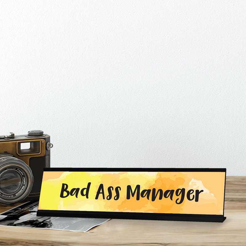 Enseigne de bureau Bad Ass