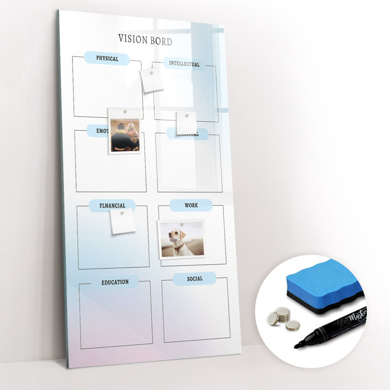 Magnetic Glass Dry Erase Board