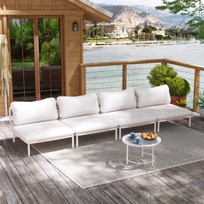 Outdoor Patio Sectional With Cushions