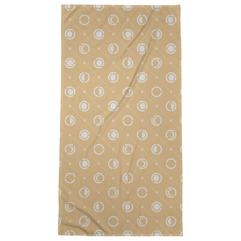 Serviette de bain Classic, Brun clair/gris