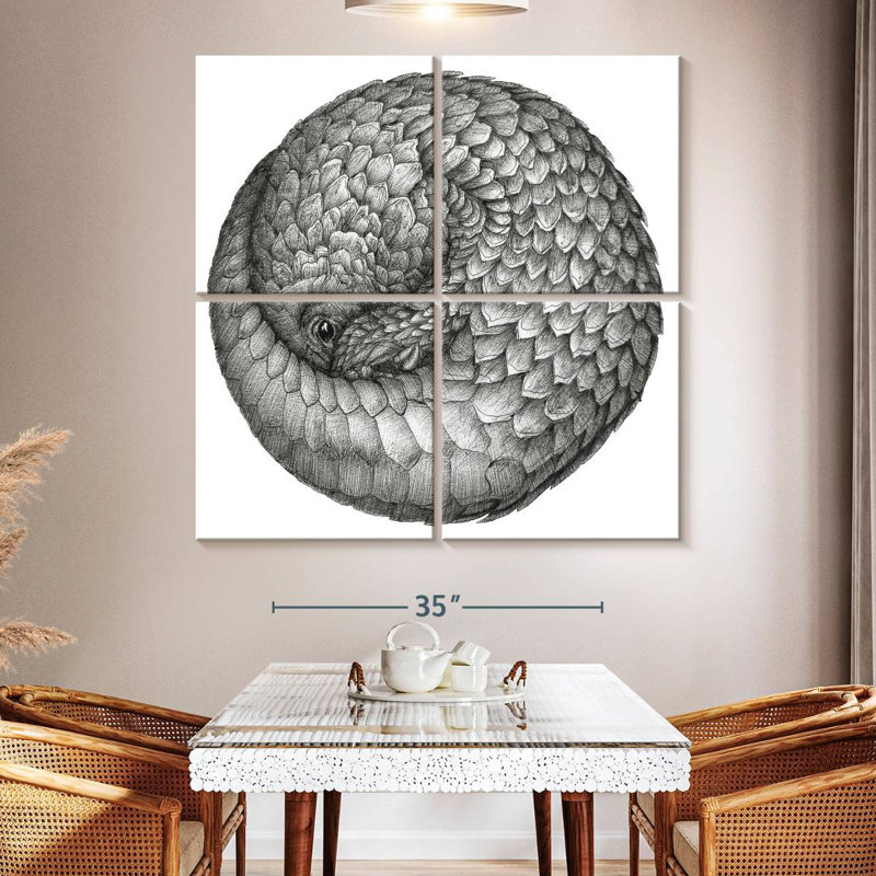 Brampt Pangolin Ball, 57" H x 57" W