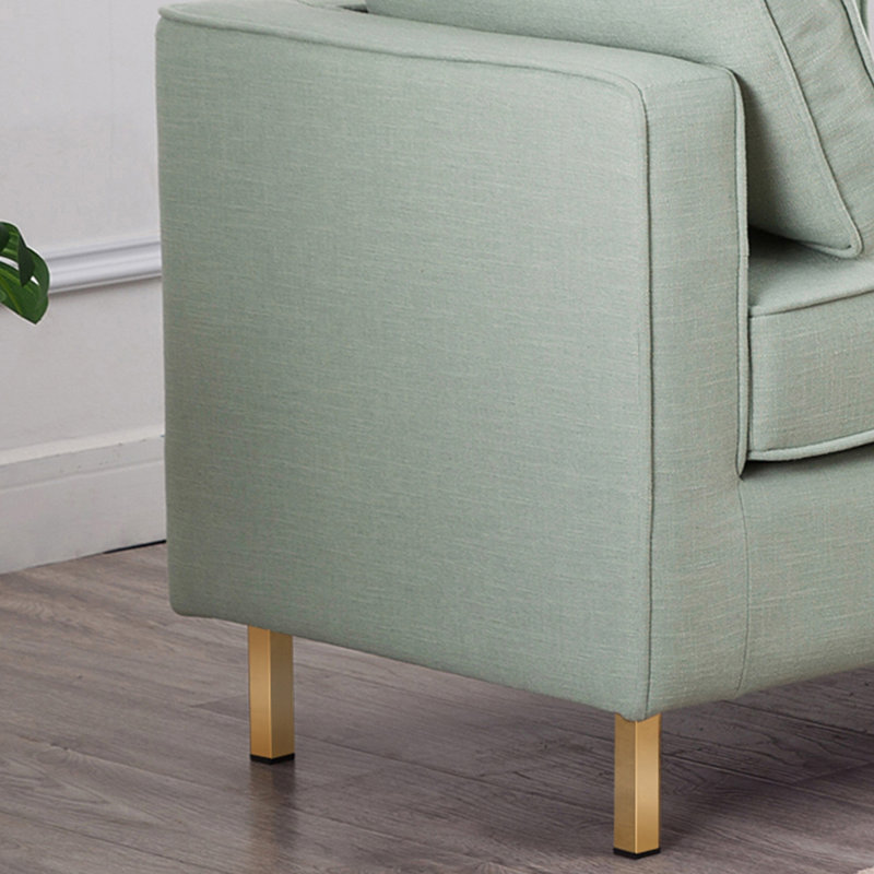 Tabouret simple en bois massif vert clair, H 23,62 po x l 55,12 po x P 21,65 po