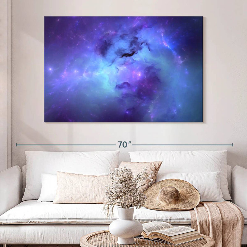 Oberle Blue Nebula, 34" H x 51" W