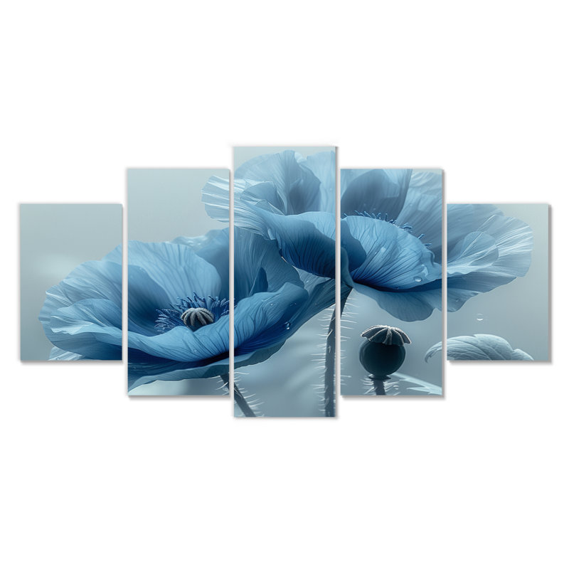 Hiran - Poppies Wall Decor Set
