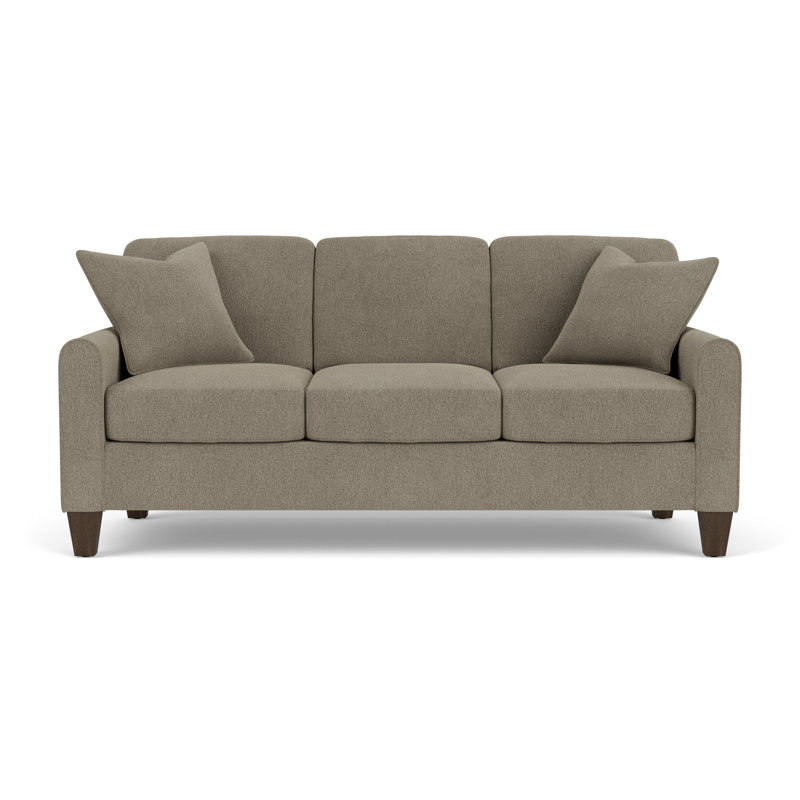 Cornesia 81'' Sofa with Mailbox Arm, Dove 100% Polyester
