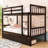 Rubber Wood Bunk Bed With Two Drawers-1326216427-1326216438
