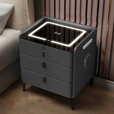 Cheridwen Smart Console Nightstand Frames Cabinets Luxury