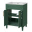 Meuble-lavabo 24 po avec lavabo intégré en céramique, meuble-lavabo à 2 portes et meuble-lavabo simple pour petite et moyenne salle de bain-115672353