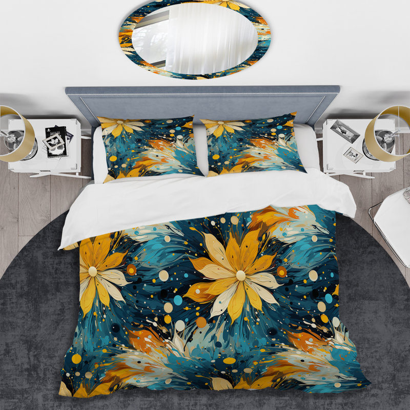 Ensemble de housse de couette Popart, Housse de couette simple + 1 taie décorative stan