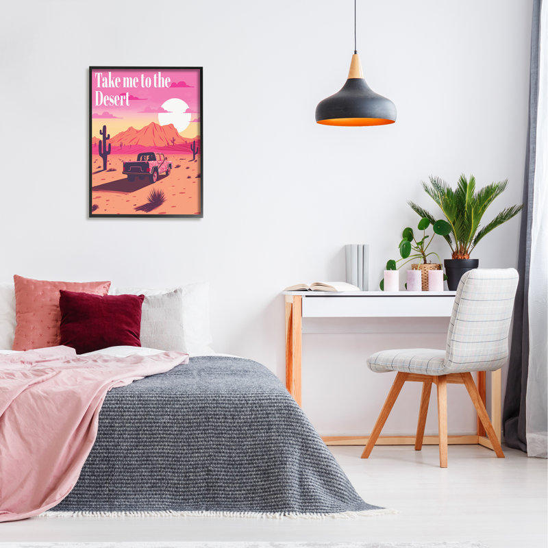 Bb-568 - Reproduction de paysage encadré et phrase encadrée sur bois par Ziwei Li, Giclée encadrée noir minuit