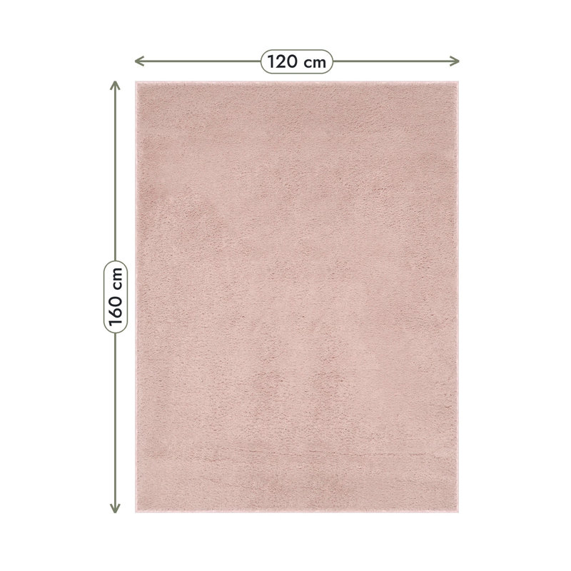 Washmellow Collection Shaggy Area Rug, 120X160 cm