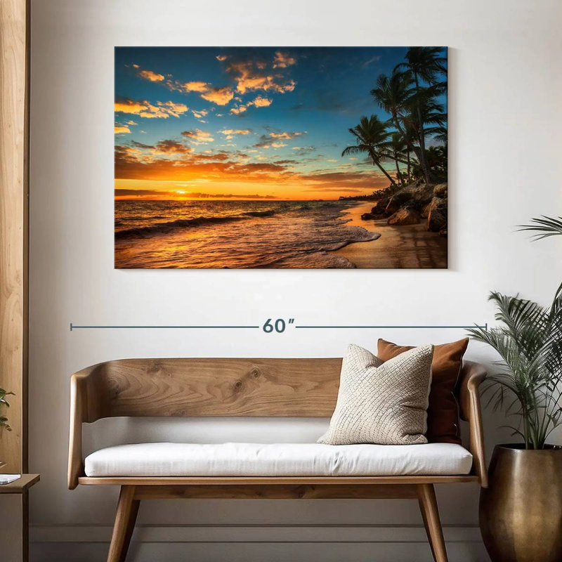 Gillard, coucher de soleil, scène de Gillard, H 32 po x l 48 po