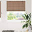 Vidaxl Window Blind With Curtains Manual Brown Bamboo-117470825
