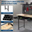 Établi de garage 48 po / 60 po avec panneau perforé, prises de courant et éclairage - Établi polyvalent d'une capacité de 800 lb pour le rangement d'atelier, d'entrepôt et de garage-606886417