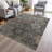 Machine Washable Indoor/Outdoor Xhevrie Pewter Rug-174710476
