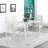 Auriona Glass Top Metal Base Dining Table-754064221-754064222-754064223
