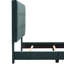 Structure de lit contemporain en velours pour grand lit