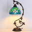 Lampe de table en verre coloré Tiffany