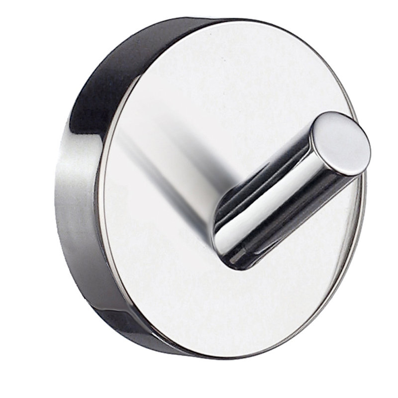 HOME collection single robe hook , Polished Chrome