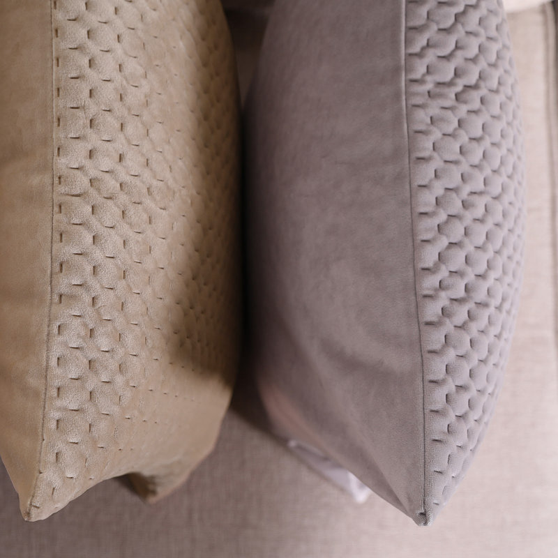 Nikolai Square Cushion Cover, Beige