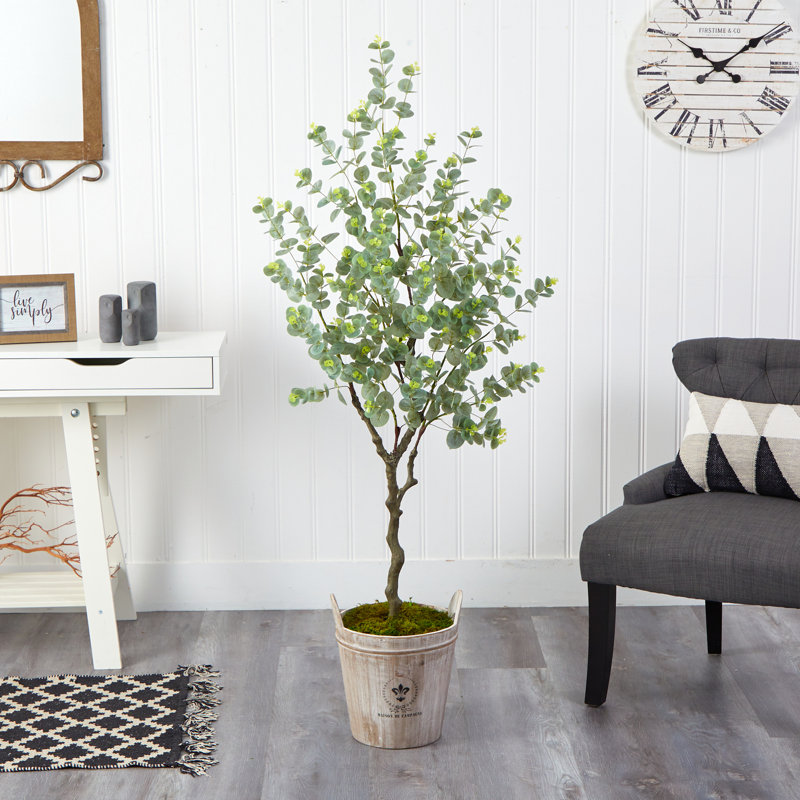 Arbre d'eucalyptus artificiel 60 po en pot