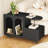 End Table With Storage And Wheels-369227693