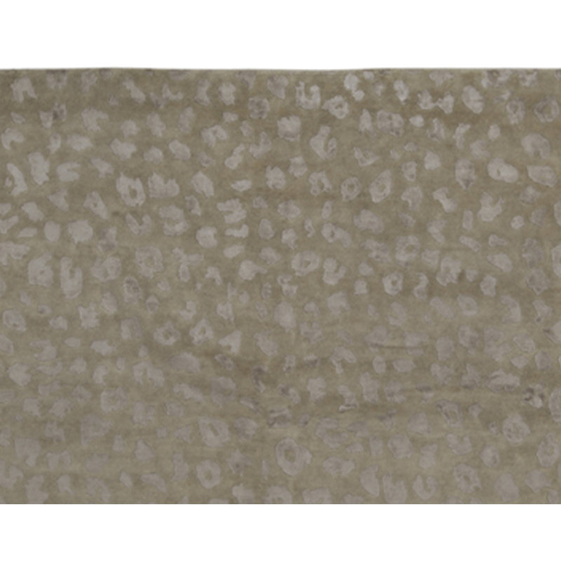 Tapis abstrait noué à la main beige / argent Himalayan