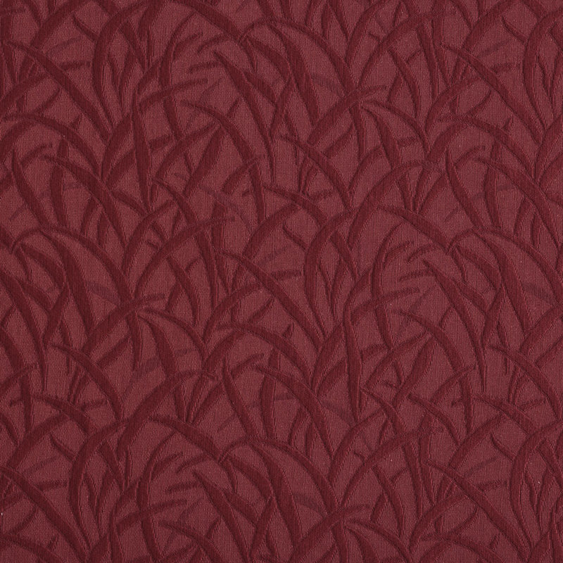 Tissu floral matelassé, Rouge
