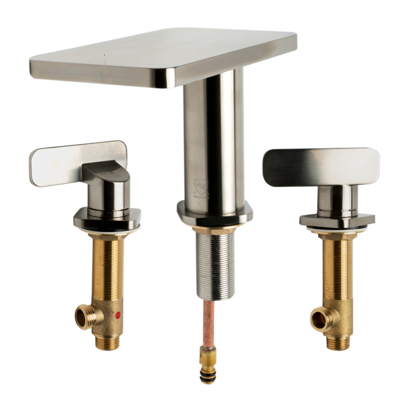 Widespread 2-handle Bathroom Faucet, Brushed Nickel