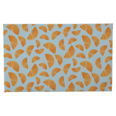 Summer Oranges Non-Skid Bath Mat