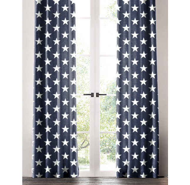  Panneau de rideau simple obscurcissant avec passe-tringle Star, l 50 po x L 96 po