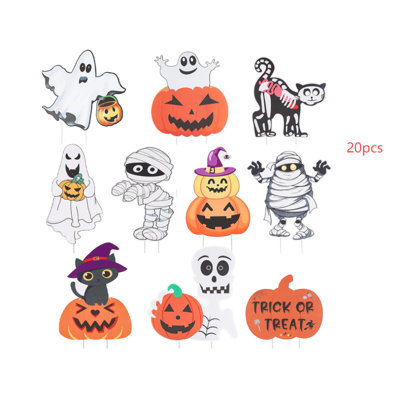20 citrouilles fantômes d'Halloween