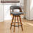 Deherrera Modern Swivel Linen Counter Stool And Bar Stool (Set Of 3)-165949341-165949343