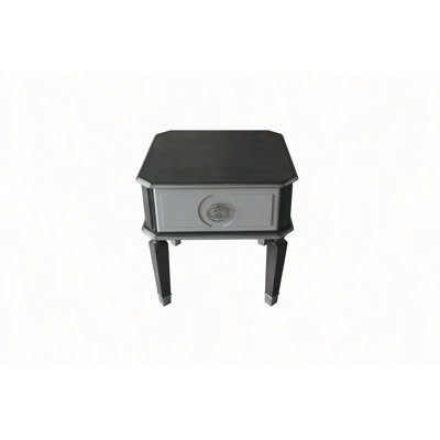 Charcoal & Light Gray Finish End Table