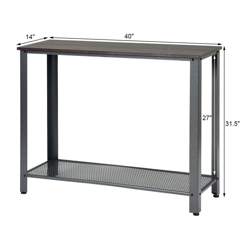 Console 40 po Amrane, Gris, Gris