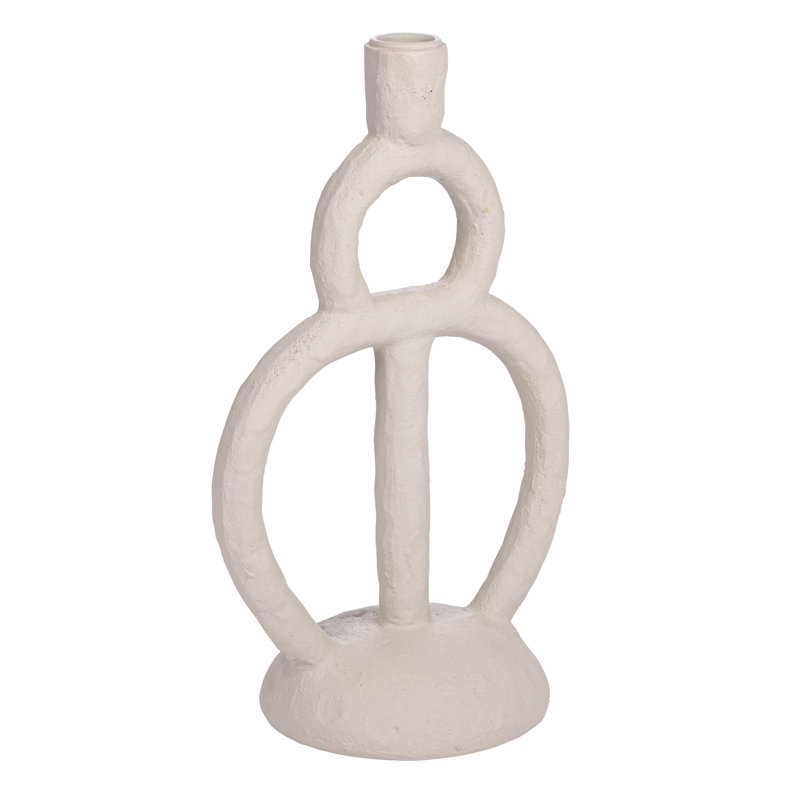 11.37'' H Polyresin Tabletop Candlestick