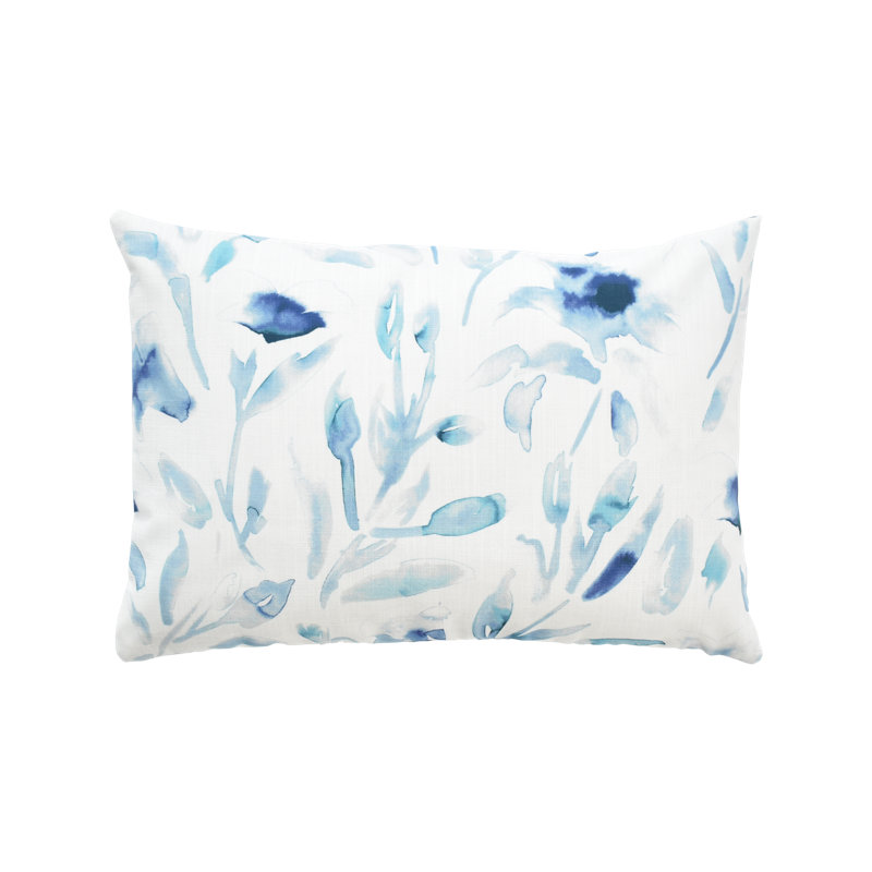 Coussin floral, 12 po x 18 po