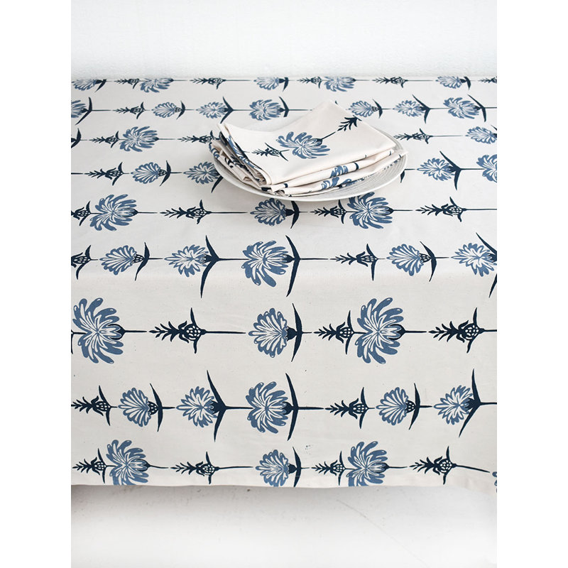 Nappe French Home, L 78 po x l 59 po, Indigo / ciel