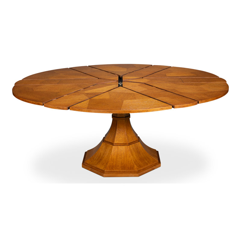 Giselle Round Dining Table, 30"H x 55"L x 55"W, Tobacco Brown