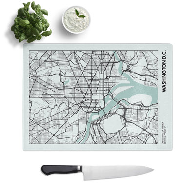 Map Washington DC USA Chopping Board