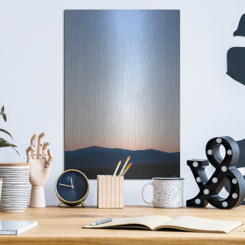  «The Ridge At Blue Hour» par Life BeautifuLEE, art mural en métal, 12 po x 16 po, H 16 po x l 12 po