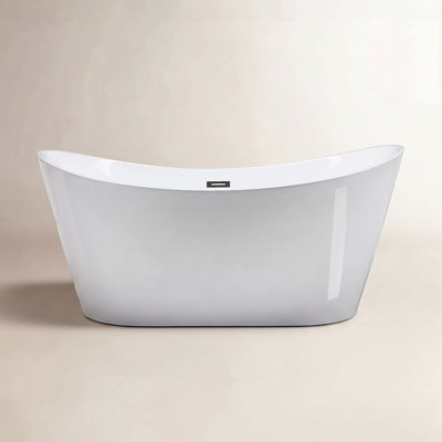 67'' x 32'' Freestanding Soaking Acrylic Bathtub