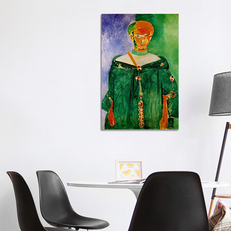 Moroccan In Green (1913) by Henri Matisse - Wrapped Canvas Painting, 101.6 cm H x 66.04 cm W x 1.91 cm D