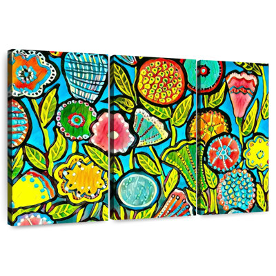 Avery Fun Colorful Floral Pattern