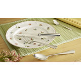 Coupole 40 Piece Stainless Steel Flatware Set, Service for 8
