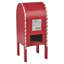 Andron Wood Post Mounted Post Box