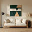 Minimalisme 53, art mural vert en métal-211931532