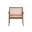 Chaise d'appoint en rotin et finition naturelle