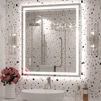 Molly Framelss or Framed LED Anti-Fog Tempered Glass Wall Bathroom Vanity Mirror - UL Certified