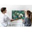 Wall Mounted cork board with print decorative wall pin board for wall for office bulletin board ideas Exotic leaves